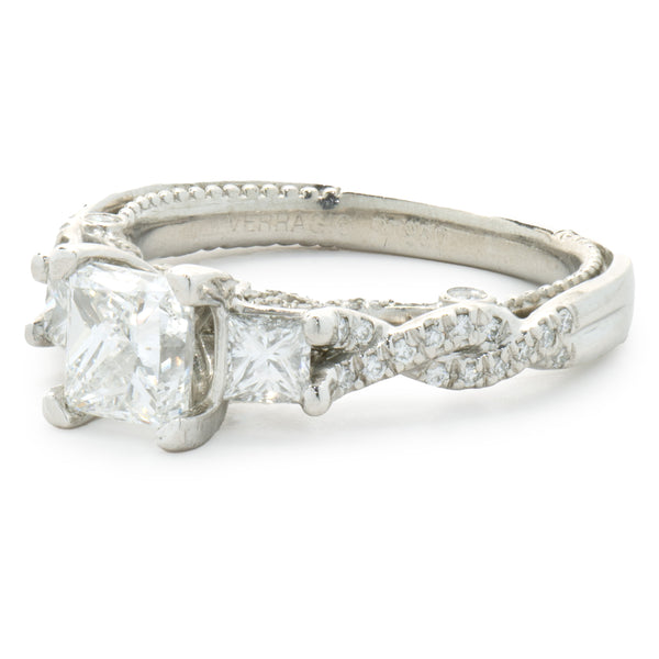 Platinum Princess Cut Diamond Engagement Ring