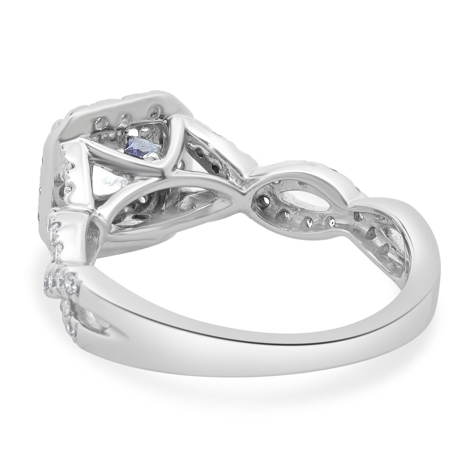 Princess selling Cut 5.50 mm 14k Genuine White Gold Semi Mount Ring ,/14/18k Gold Ring Sterling Sliver Ring