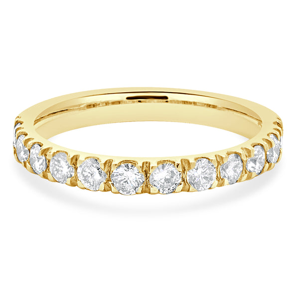 14 Karat Yellow Gold Diamond Band