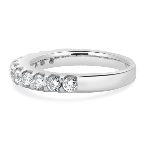 14 Karat White Gold Diamond Band