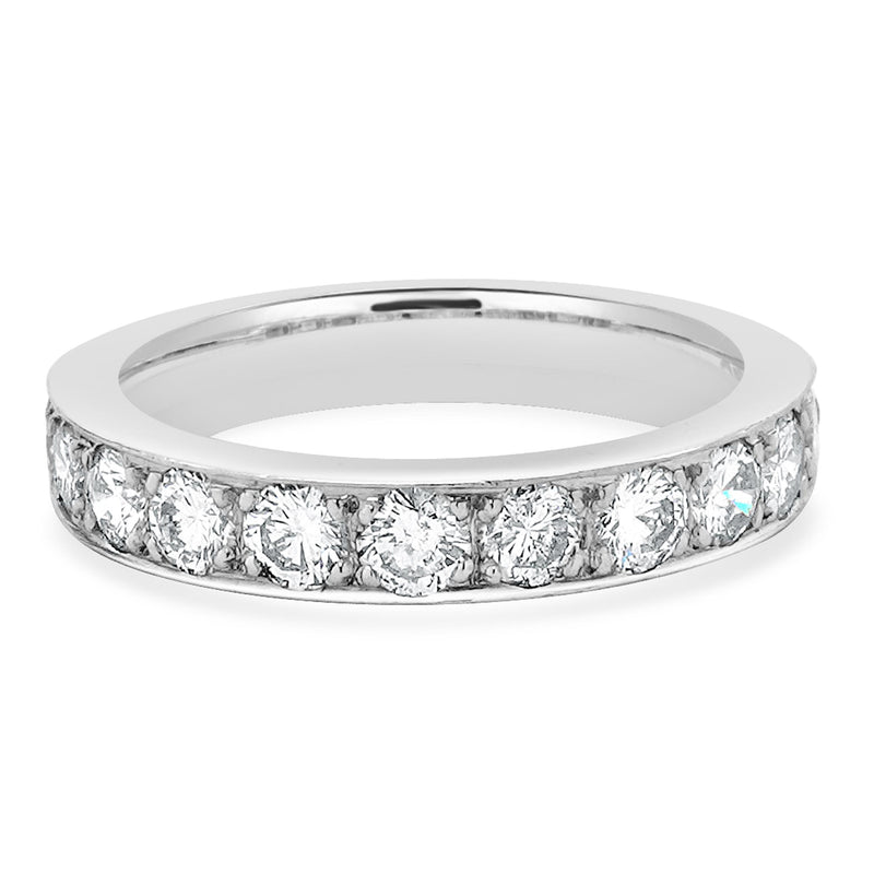 Platinum Channel Set Diamond Band