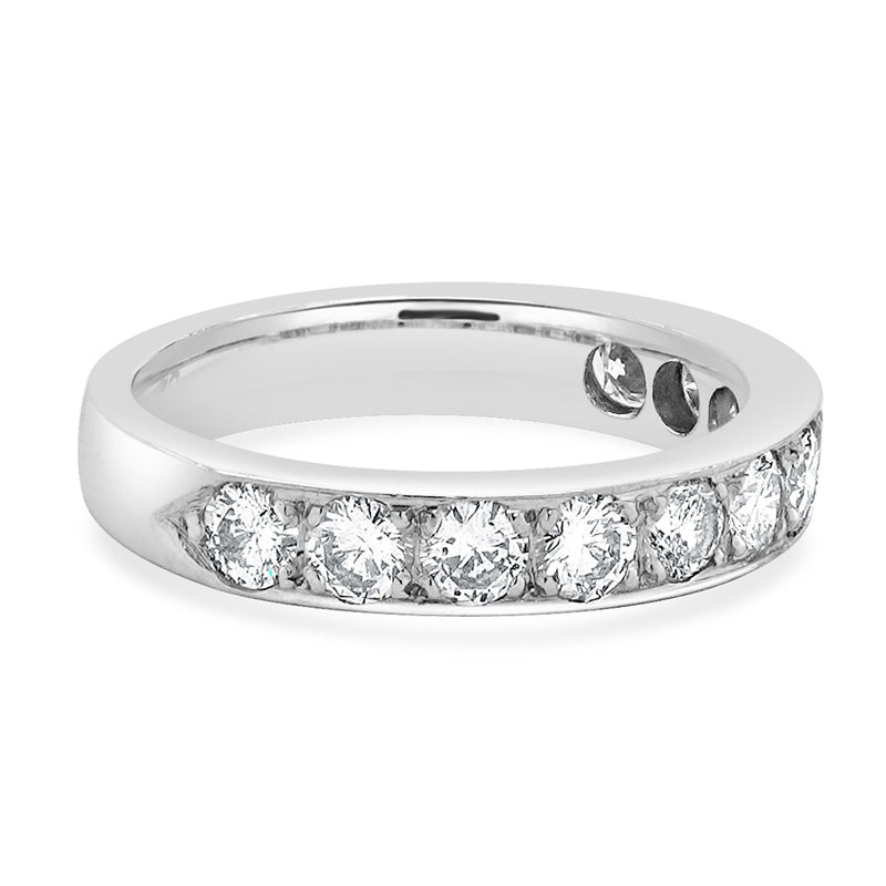 Platinum Channel Set Diamond Band