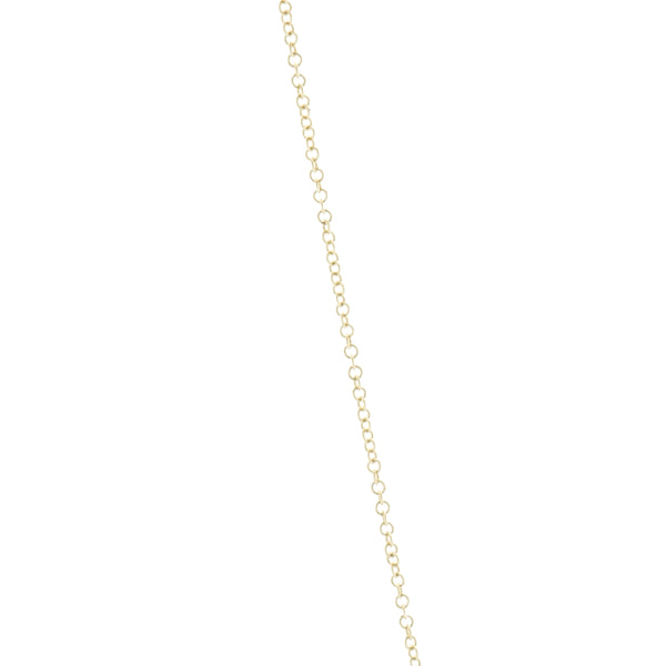 14 Karat Yellow Gold Diamond Bar Necklace