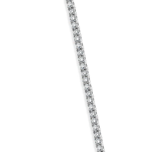 14 Karat White Gold Diamond Tennis Necklace