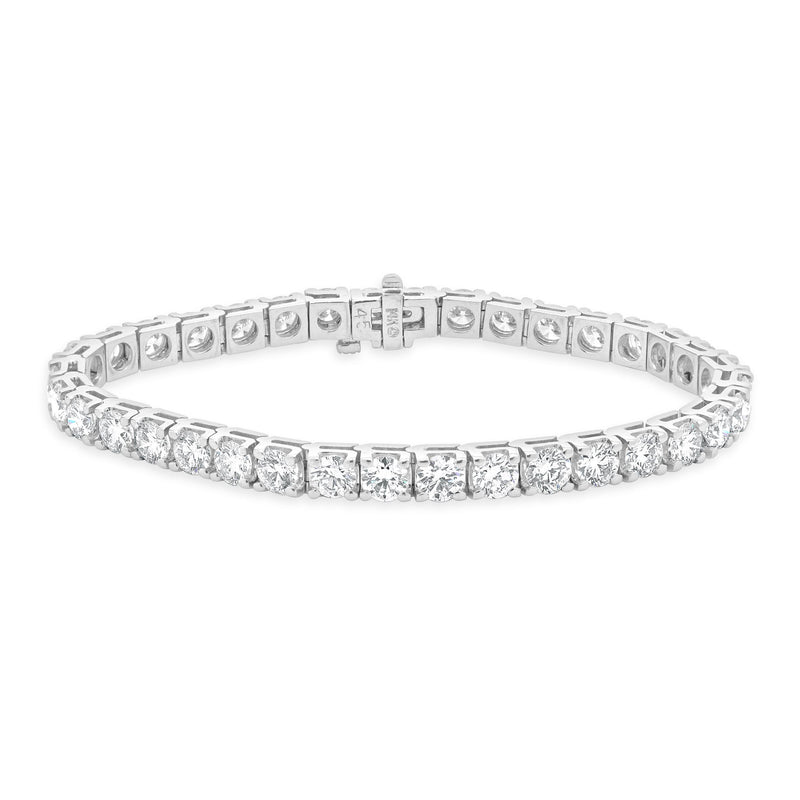 14 Karat White Gold Diamond Tennis Bracelet