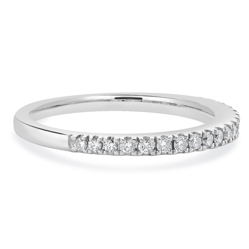 Vera Wang 14 Karat White Gold Diamond Band