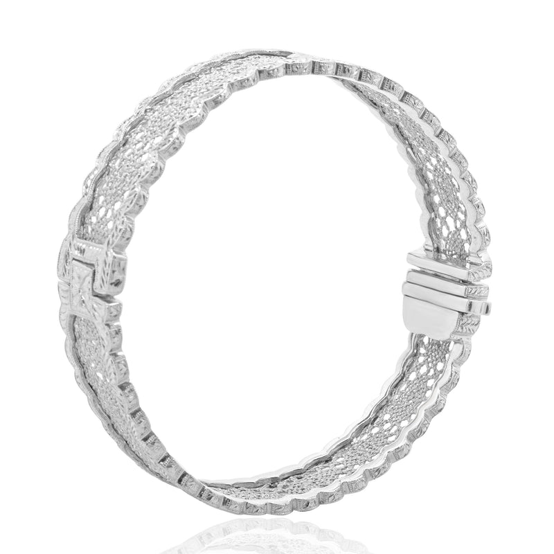 Stefano Grando 18 Karat White Gold Venetian Link Bracelet