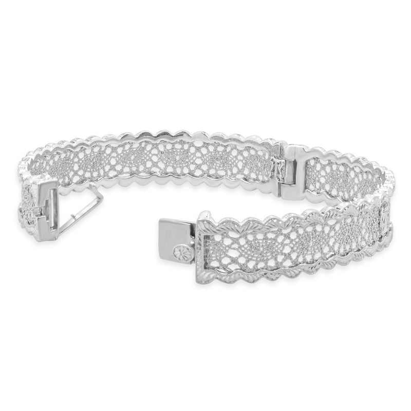 Stefano Grando 18 Karat White Gold Venetian Link Bracelet