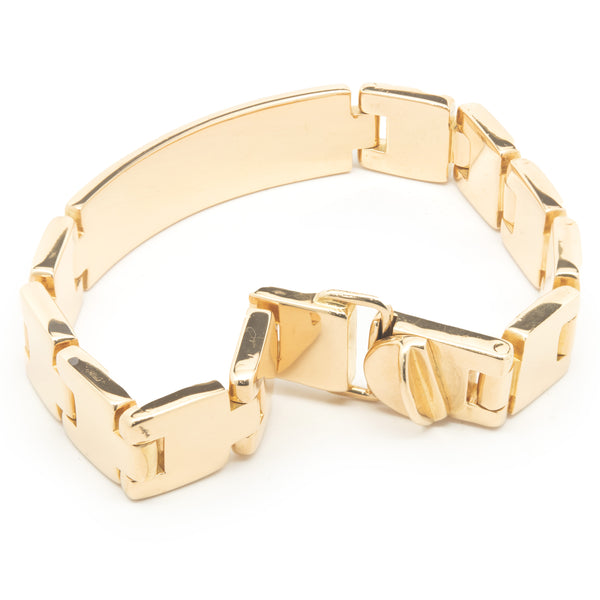 Gucci 18 Karat Yellow Gold ID Bracelet