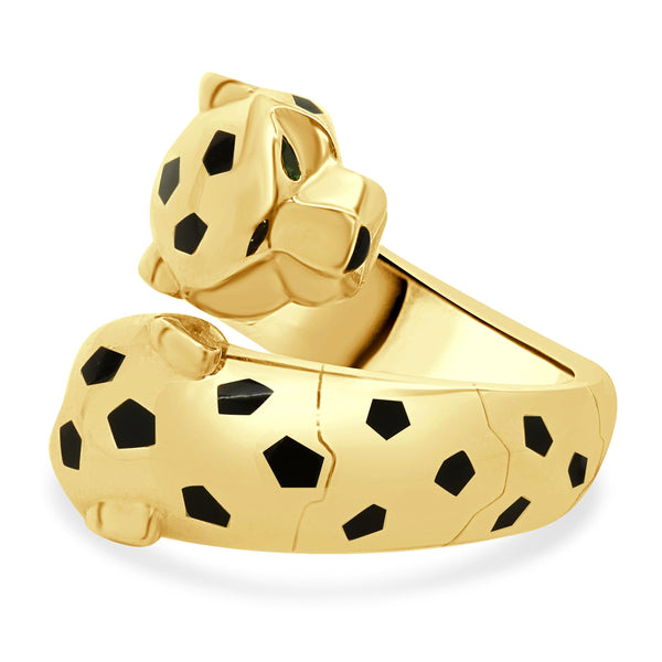 Cartier 18 Karat Yellow Gold Panther Ring