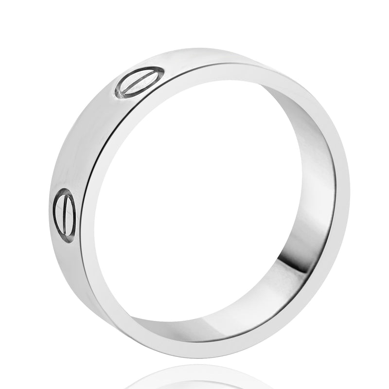 Cartier 18 Karat White Gold Love Ring