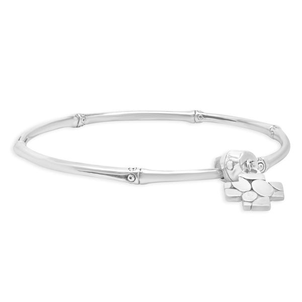 John Hardy Sterling Silver Bamboo Collection Cross Bracelet