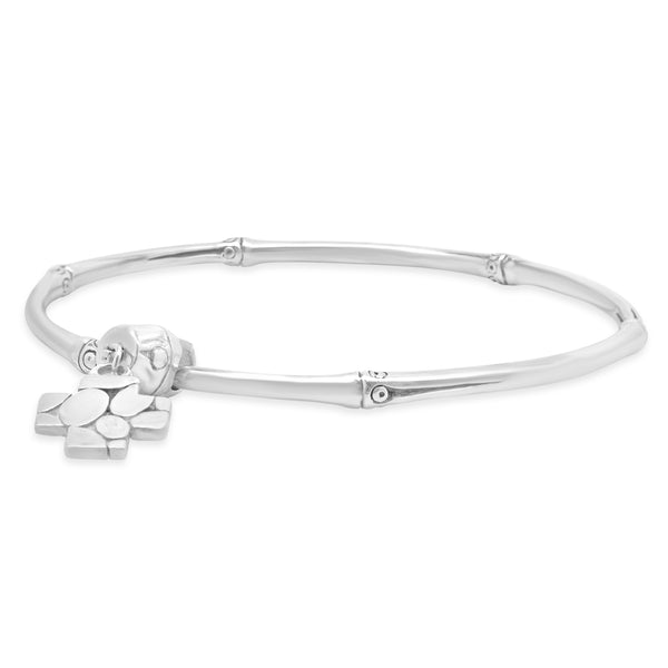 John Hardy Sterling Silver Bamboo Collection Cross Bracelet