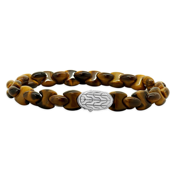 John Hardy Tigers Eye & Sterling Silver Bracelet