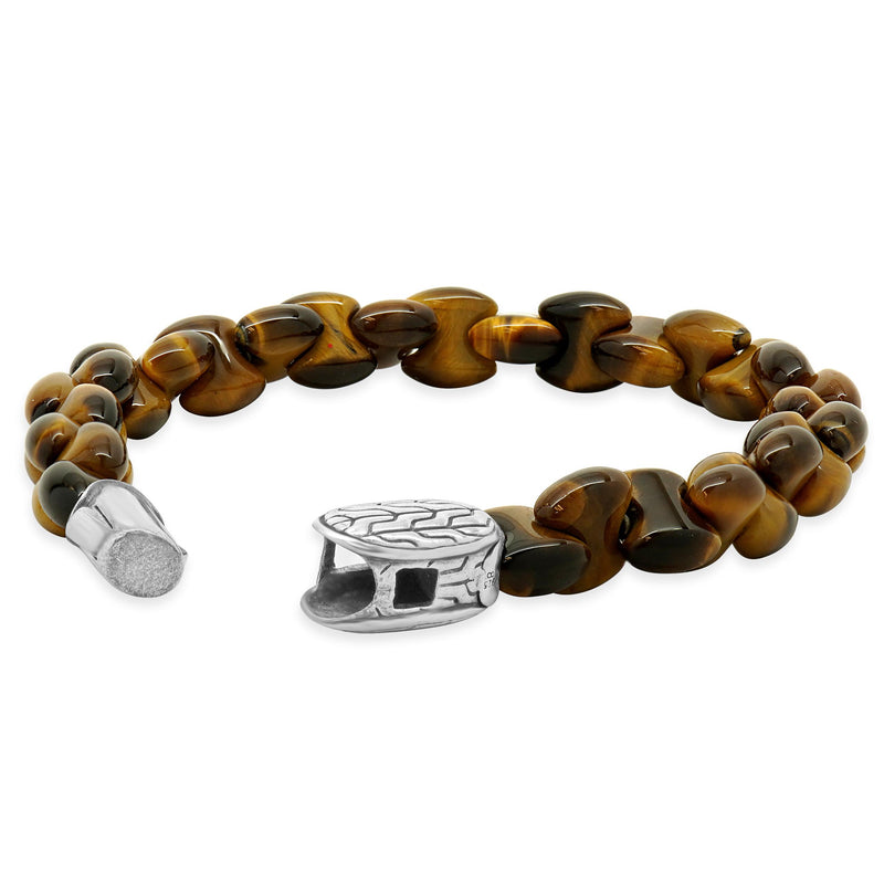 John Hardy Tigers Eye & Sterling Silver Bracelet