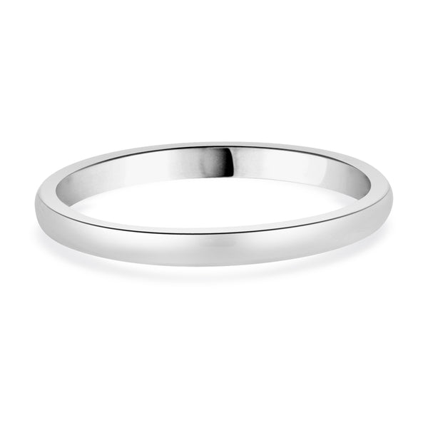 Keepsake 14 Karat White Gold 2MM Band