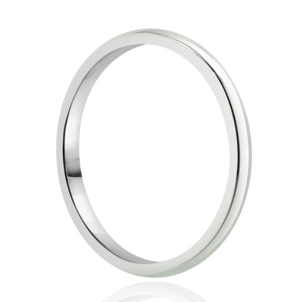 Keepsake 14 Karat White Gold 2MM Band