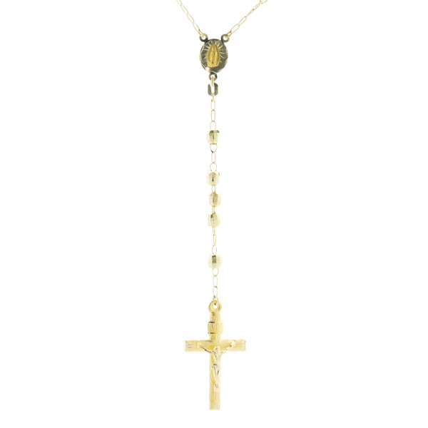 10 Karat Yellow Gold Rosary Necklace