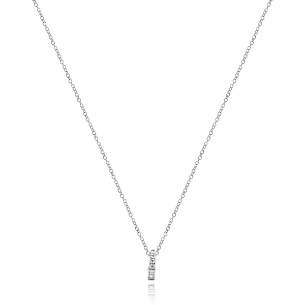 Roberto Coin 18 Karat White Gold Diamond Enhancer Necklace