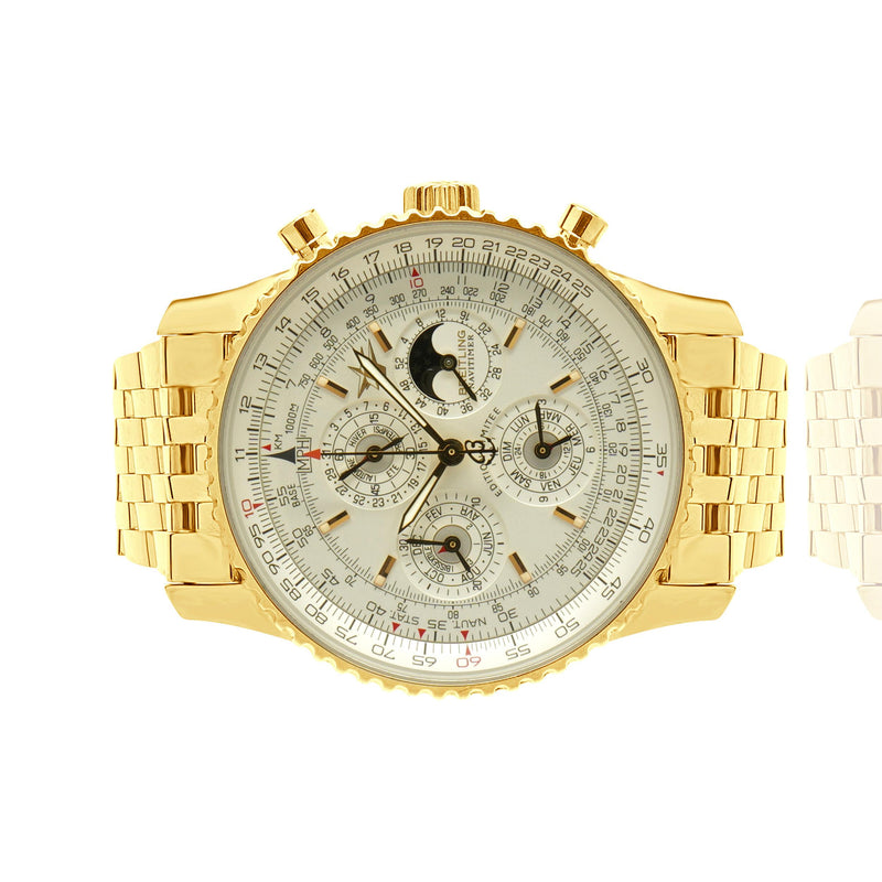 Breitling 18k Yellow Gold Navitimer Quantieme Perpetual Calendar 43mm