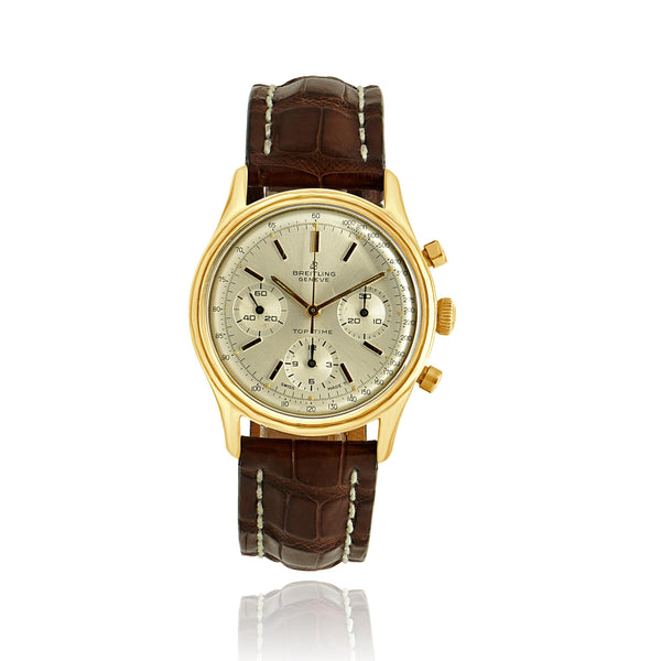 Breitling Stainless Steel Gold Plated Top Time Chronograph