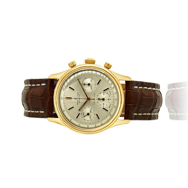 Breitling Stainless Steel Gold Plated Top Time Chronograph