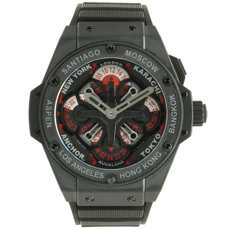 Hublot Black Ceramic Big Bang King Power Unico GMT 48mm