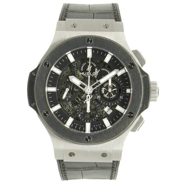 Hublot Black Stainless Steel Big Bang Aero Bang