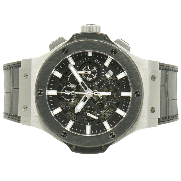 Hublot Black Stainless Steel Big Bang Aero Bang