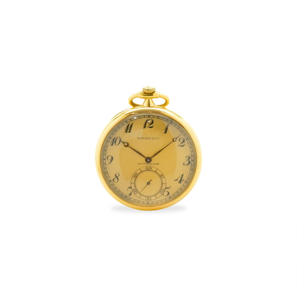 Tiffany & Co. by Agassiz 18 Karat Yellow Gold 1922 Pocket Watch