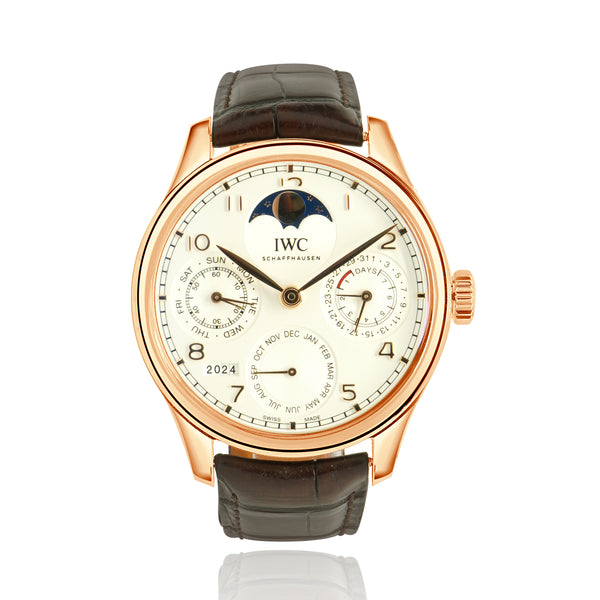 IWC 18 Karat Rose Gold Portuguese Perpetual Calendar