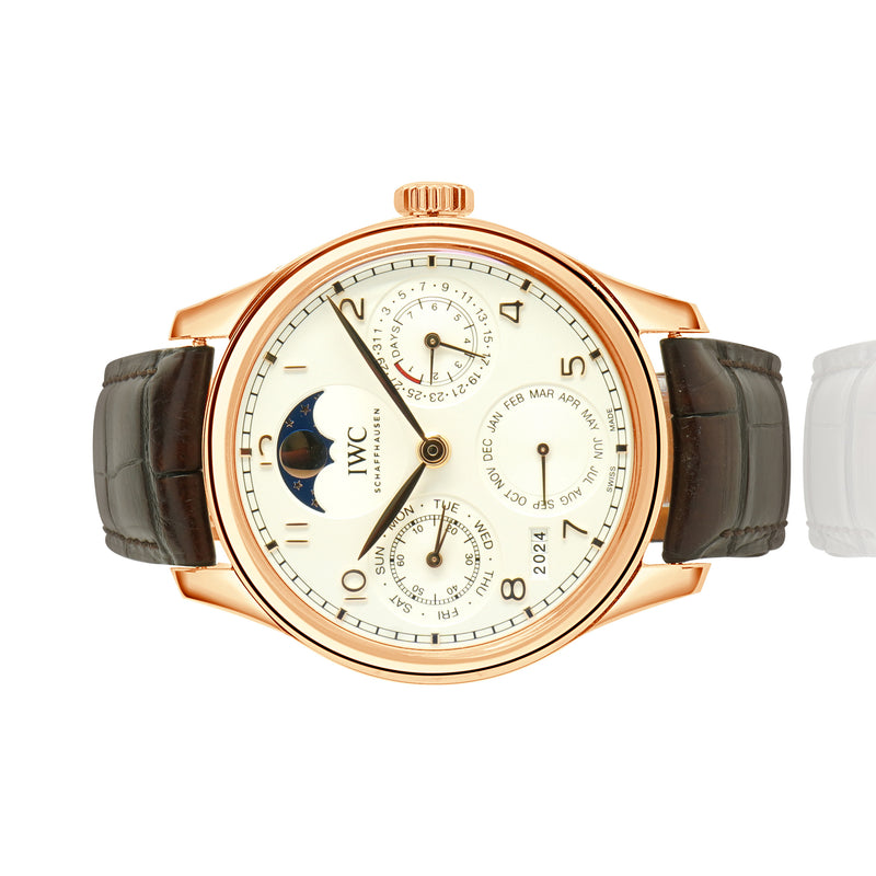 IWC 18 Karat Rose Gold Portuguese Perpetual Calendar