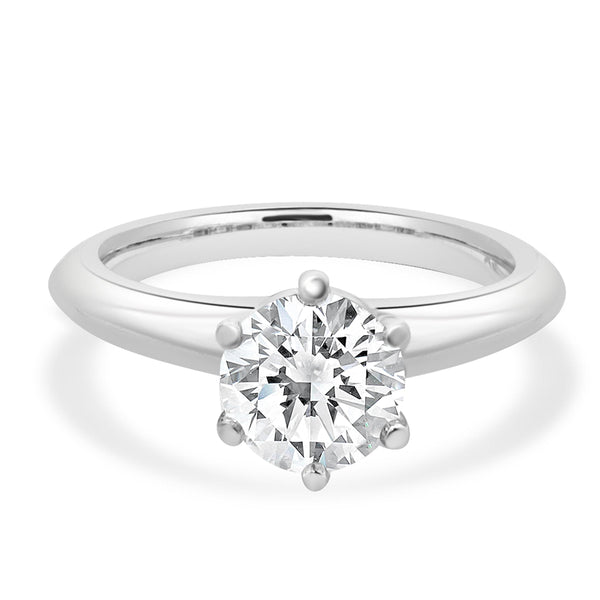 Tiffany & Co. Platinum Diamond Solitaire Engagement Ring