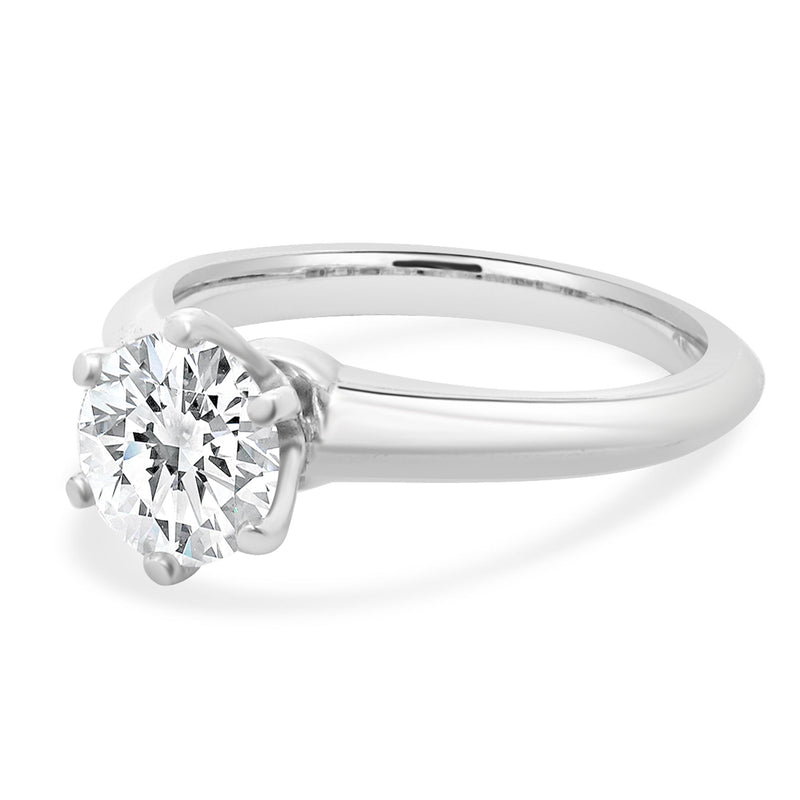 Tiffany & Co. Platinum Diamond Solitaire Engagement Ring