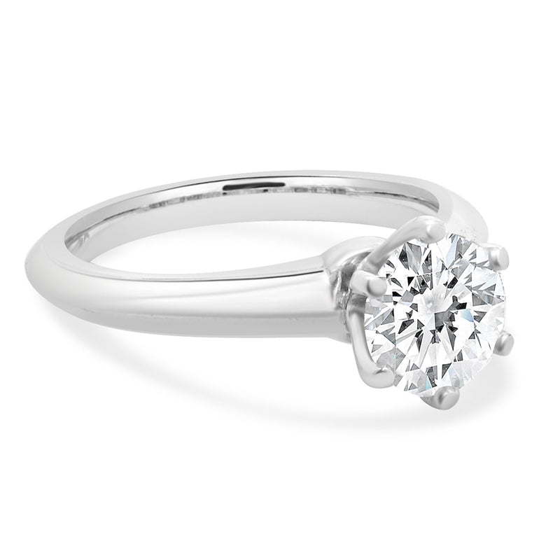 Tiffany & Co. Platinum Diamond Solitaire Engagement Ring