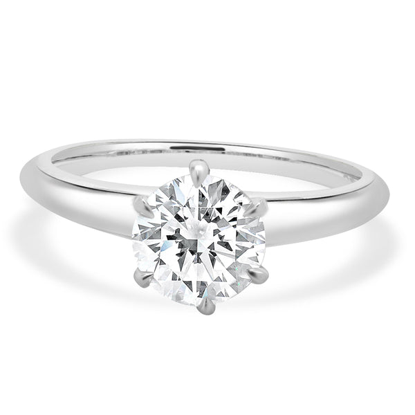 Tiffany and Co. Platinum Round Diamond Engagement Ring