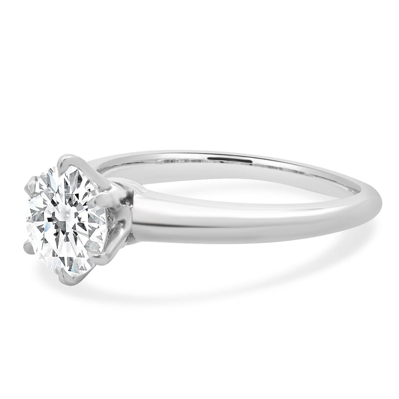 Tiffany and Co. Platinum Round Diamond Engagement Ring