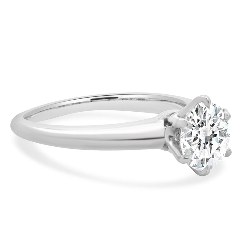 Tiffany and Co. Platinum Round Diamond Engagement Ring