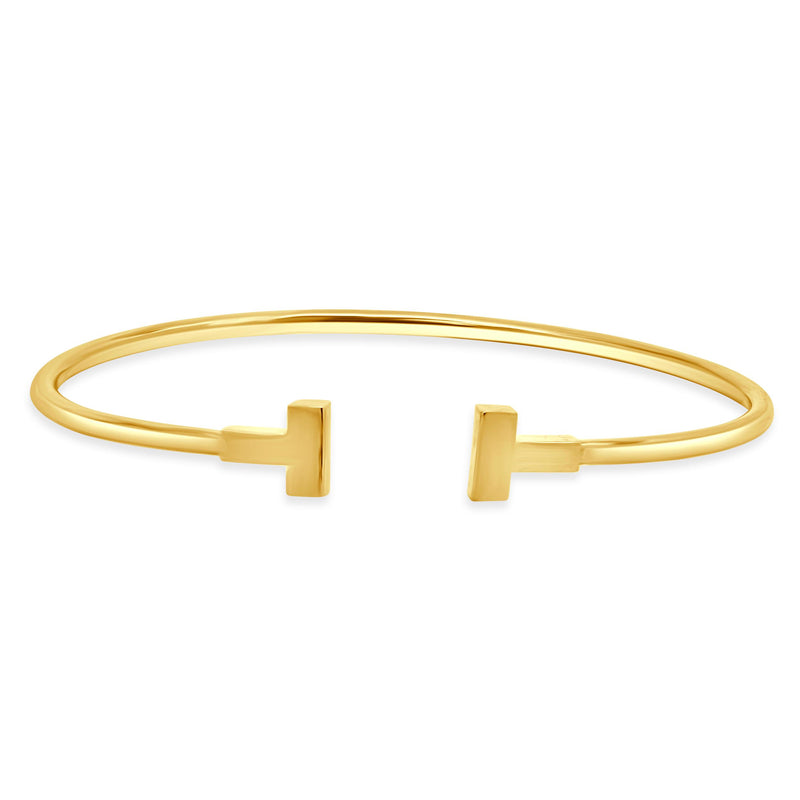 Tiffany & Co. 18 Karat Yellow Gold T Wire Bracelet