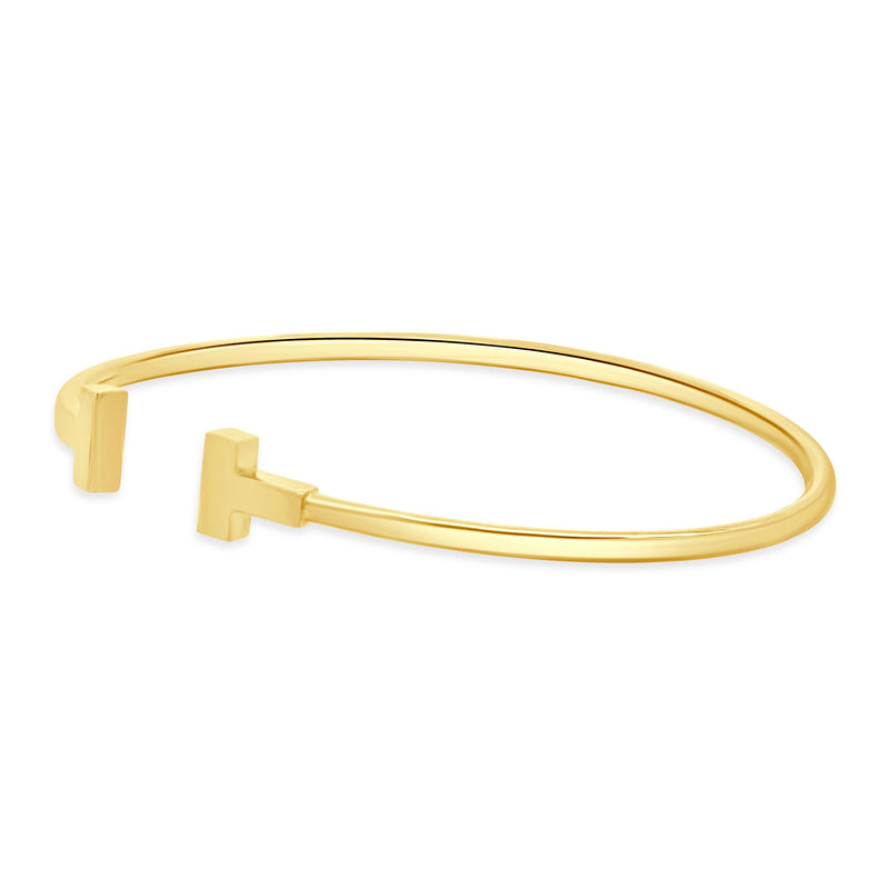 Tiffany & Co. 18 Karat Yellow Gold T Wire Bracelet