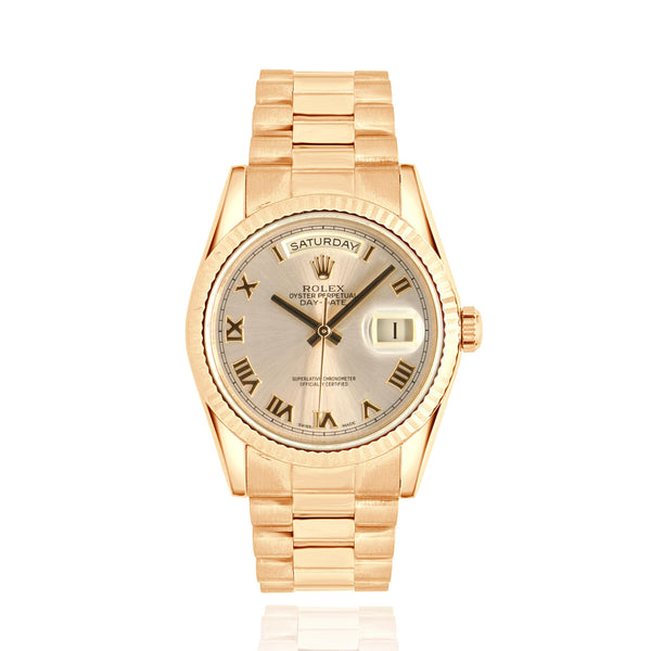 Rolex 18k Everose Day-Date President 36mm