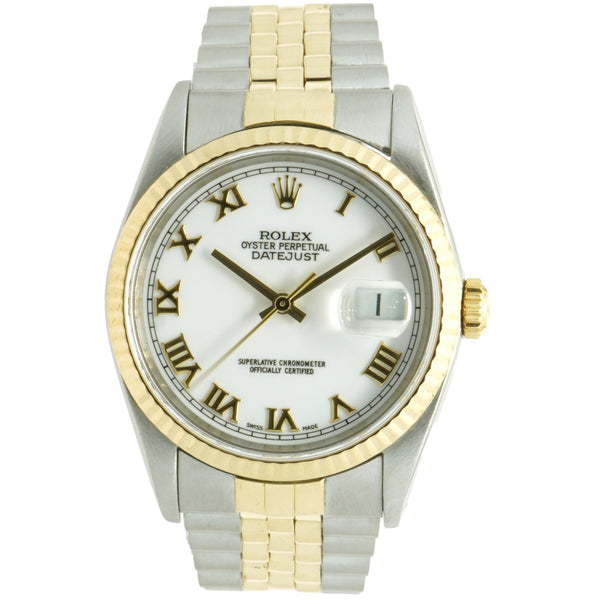 Rolex Stainless Steel & 18 Karat Yellow Gold Datejust 36mm