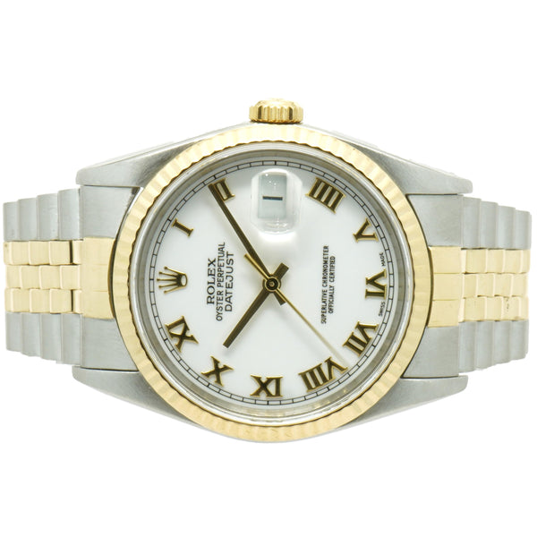 Rolex Stainless Steel & 18 Karat Yellow Gold Datejust 36mm