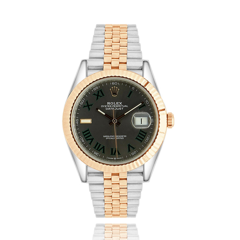 Rolex Two Tone Datejust 41mm Wimbledon