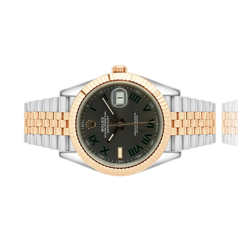 Rolex Two Tone Datejust 41mm Wimbledon