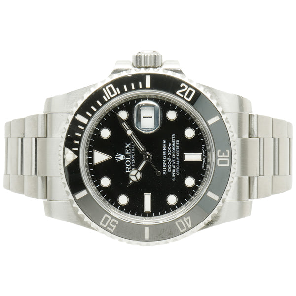 Rolex Stainless Steel Ceramic Submariner Black / Black