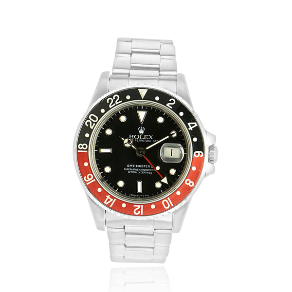 Rolex Stainless Steel GMT Master II Black/Red “Coke”