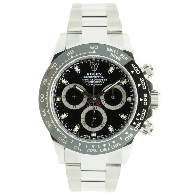 Rolex Stainless Steel Cosmograph Daytona Black 40mm