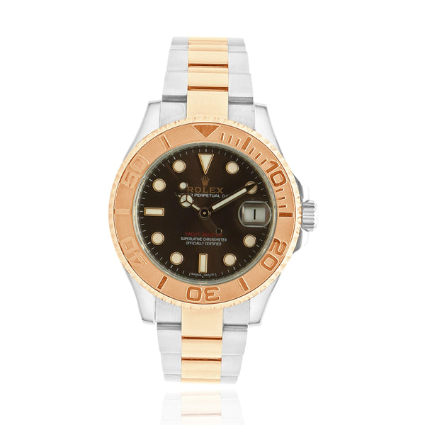 Rolex Stainless Steel and 18k Rose Gold Yachtmaster 37mm