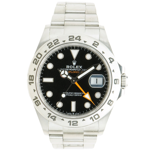 Rolex Stainless Steel Explorer II Black Dial 42mm 2022